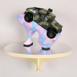 Hybrid Prototype: Military Hum-V, 2005
Styrofoam, toy car, wood, enamel, mixed media
16 x 13.5 x 10.5